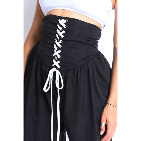 Women's Casual High Waist Cargo Pocket Drawstring Snatch Me Jogger Pants Comfy - Picture 2 of 9